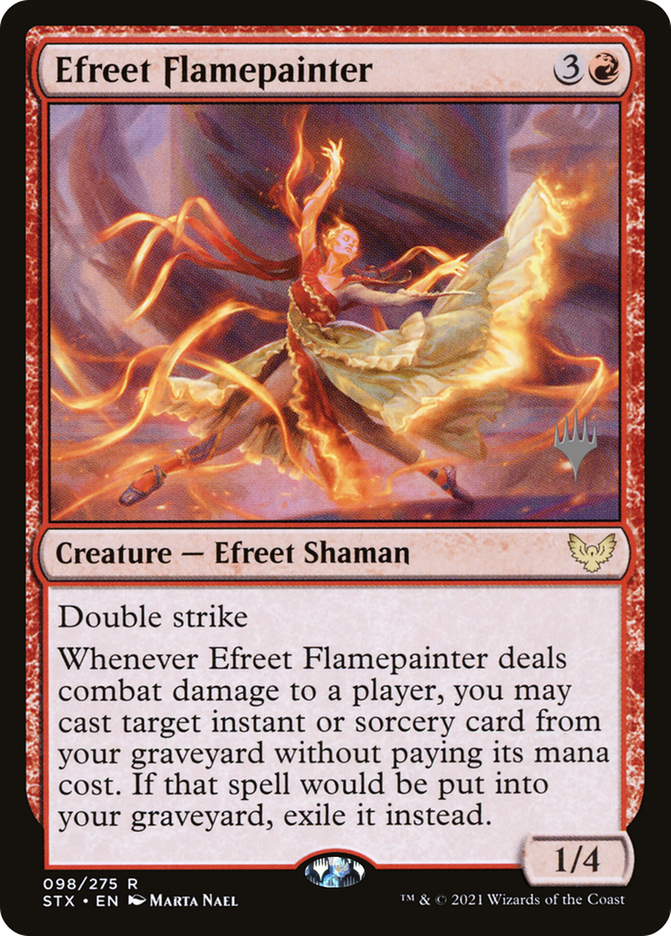 Efreet Flamepainter (PPSTX-098) [Promo Pack: Strixhaven: School of Mages Promos] Foil