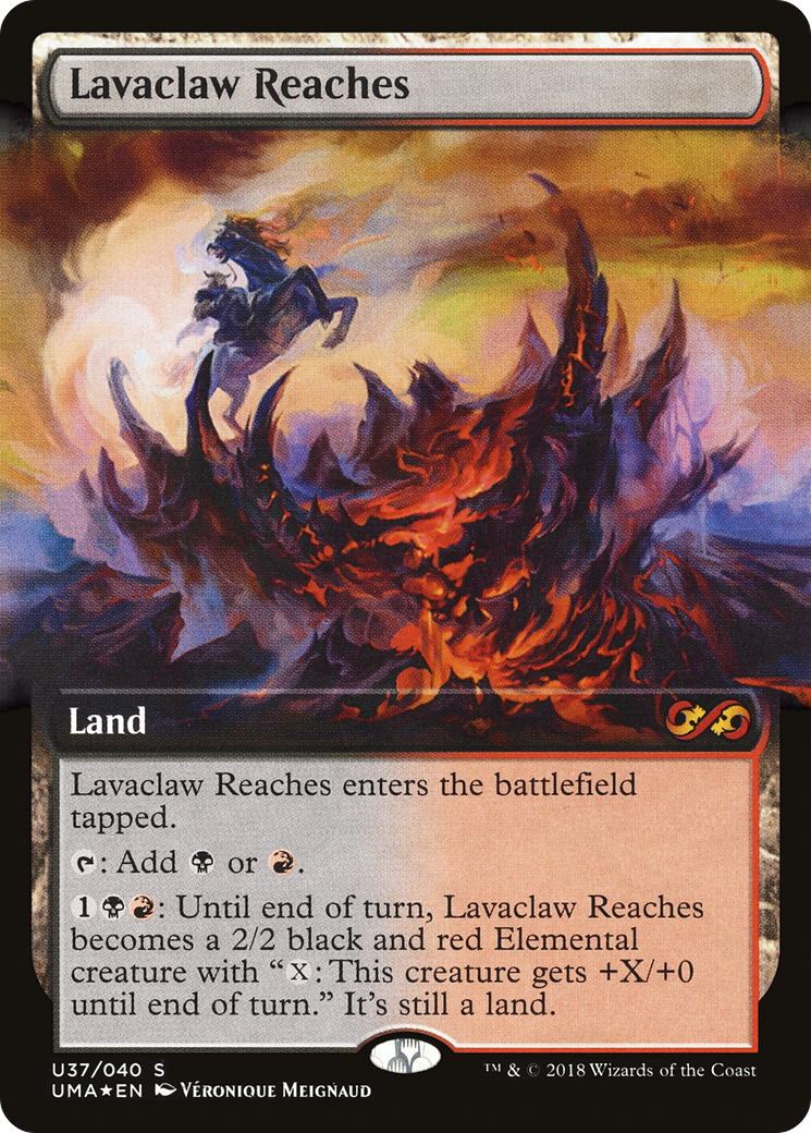 Lavaclaw Reaches (UMA:BT-U37) (Extended Art) [Ultimate Box Topper] Foil