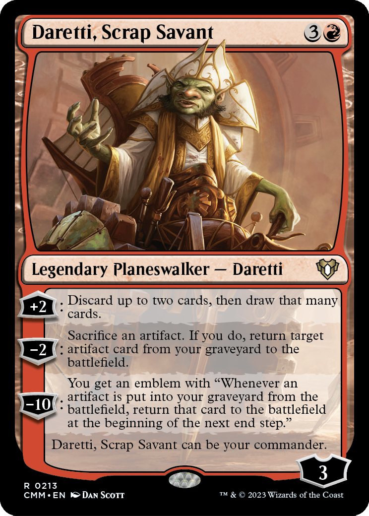 Daretti, Scrap Savant (CMM-213) [Commander Masters] Foil