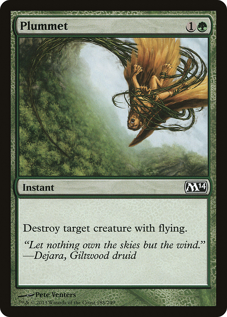 Plummet (M14-188) [Magic 2014] Foil