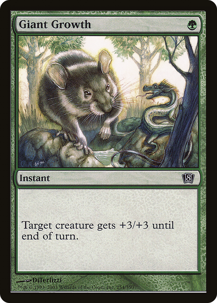 Giant Growth (8ED-254) [8th Edition] Foil