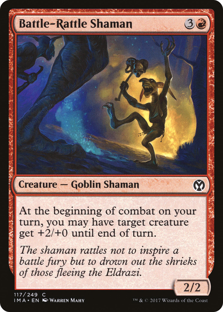 Battle-Rattle Shaman (IMA-117) [Iconic Masters] Foil