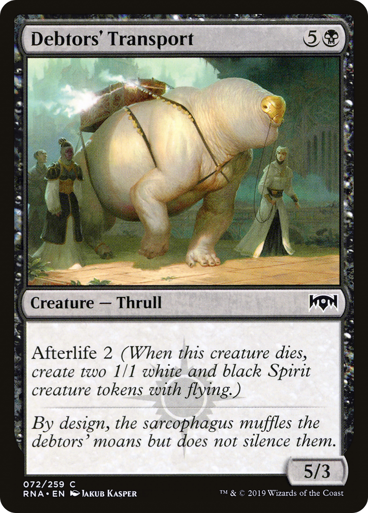 Debtors' Transport (RNA-072) [Ravnica Allegiance] Foil