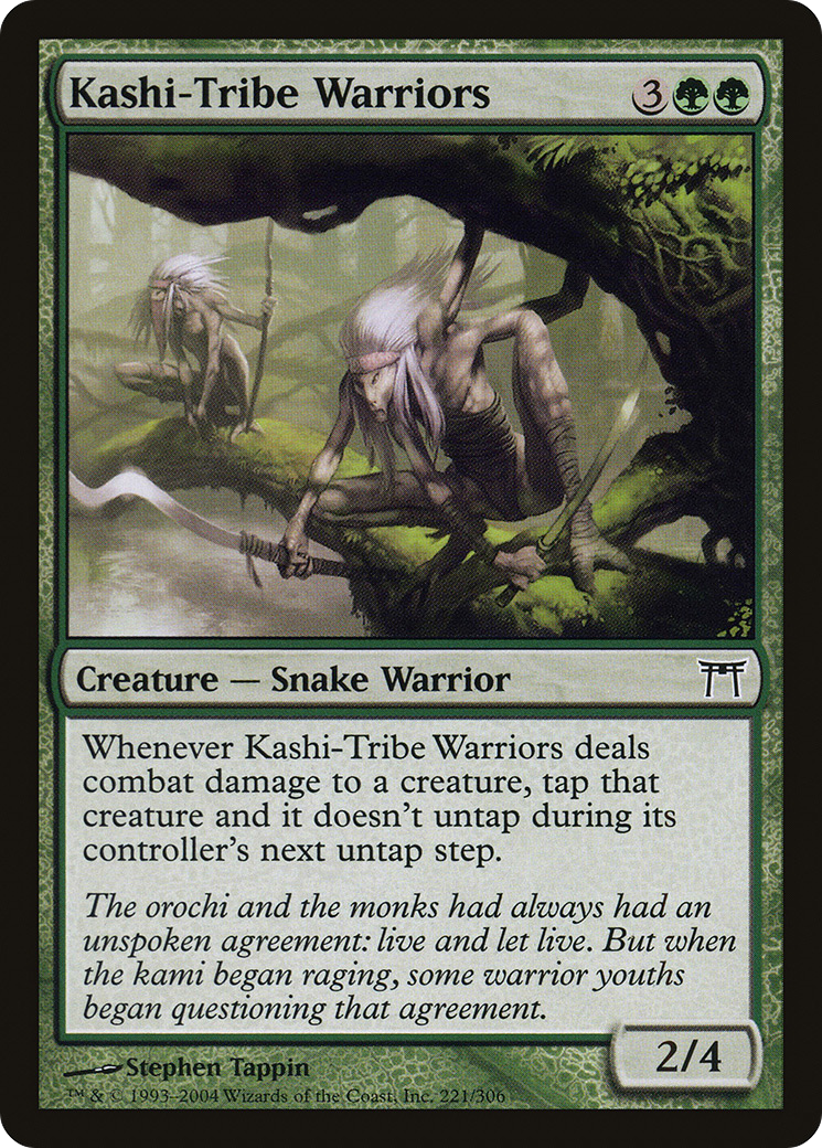 Kashi-Tribe Warriors (CHK-221) [Champions of Kamigawa]