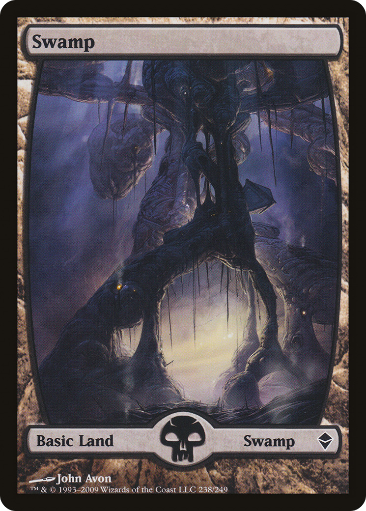 Swamp (238) - Full Art (ZEN-238) [Zendikar] Foil