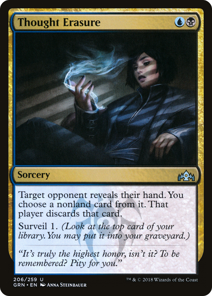 Thought Erasure (GRN-206) [Guilds of Ravnica] Foil