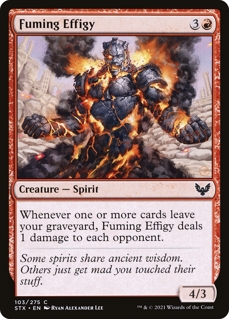 Fuming Effigy (STX-103) [Strixhaven: School of Mages]