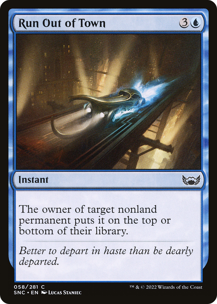 Run Out of Town (SNC-058) [Streets of New Capenna] Foil