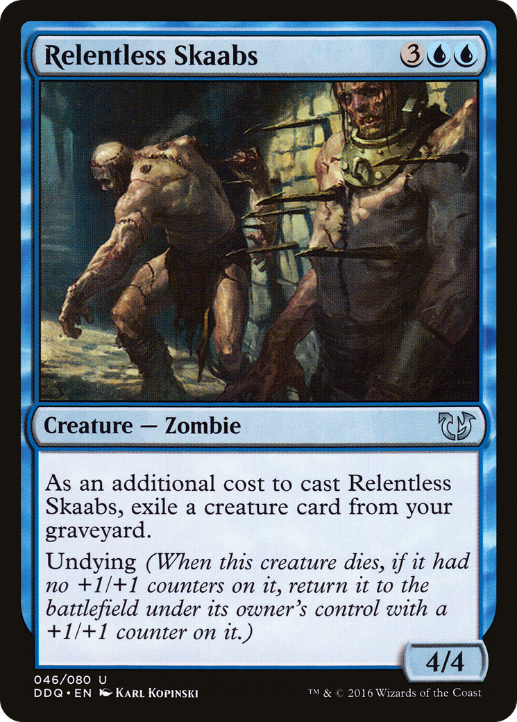 Relentless Skaabs (DDQ-046) [Duel Decks: Blessed vs. Cursed]