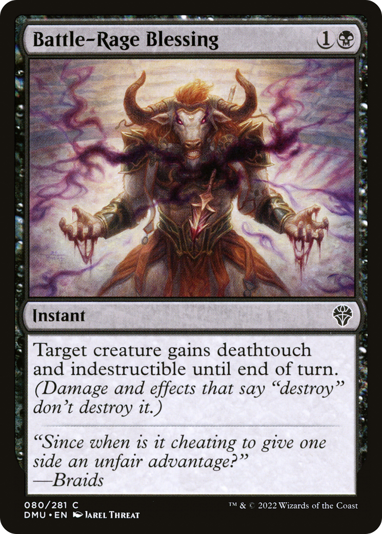 Battle-Rage Blessing (DMU-080) [Dominaria United] Foil