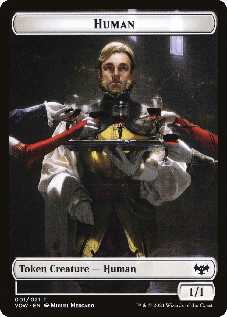 Human (TVOW-001) [Innistrad: Crimson Vow Tokens] Foil