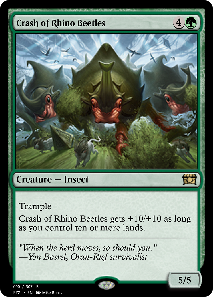 Crash of Rhino Beetles (PZ2-70693) [Treasure Chest] Foil
