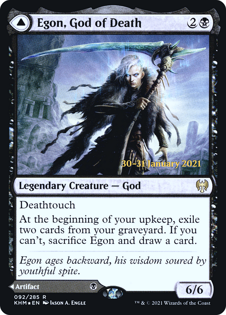 Egon, God of Death (PRE-92S) [Kaldheim Promos] Foil