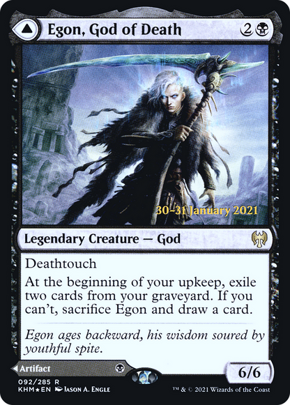 Egon, God of Death (PRE-92S) [Kaldheim Promos] Foil