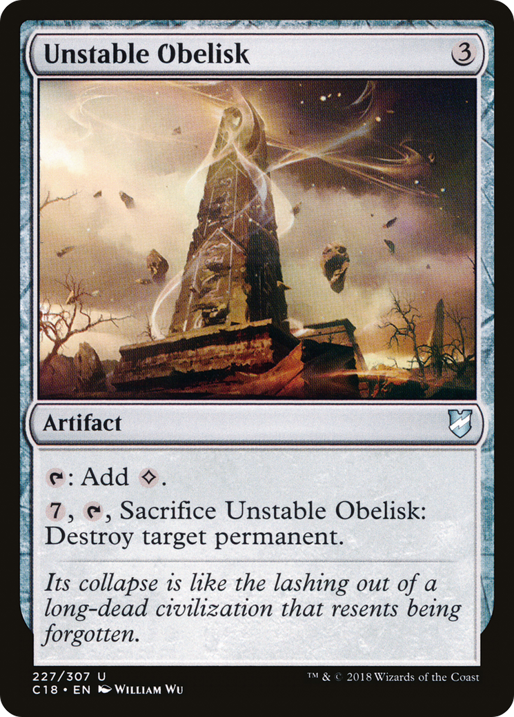 Unstable Obelisk (C18-227) [Commander 2018]