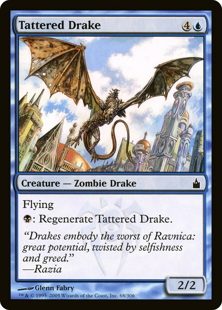 Tattered Drake (RAV-068) [Ravnica: City of Guilds] Foil