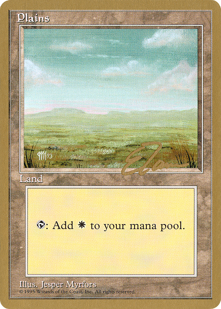 Plains (A) - 1996 Eric Tam (4ED) [Pro Tour Collector Set]