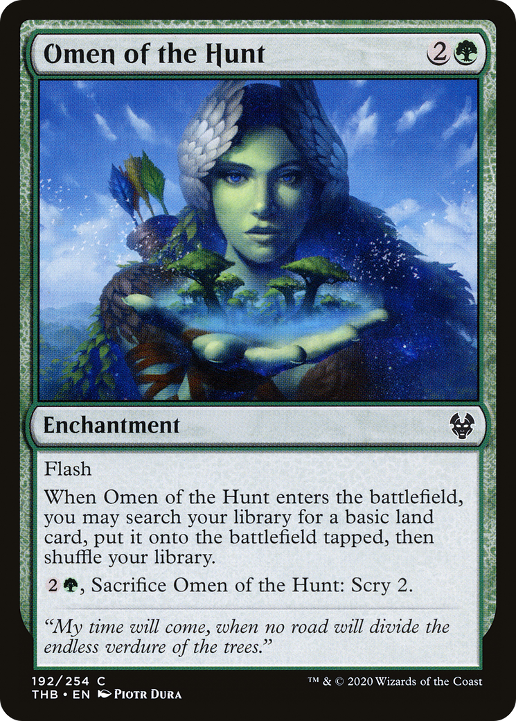Omen of the Hunt (THB-192) [Theros Beyond Death] Foil