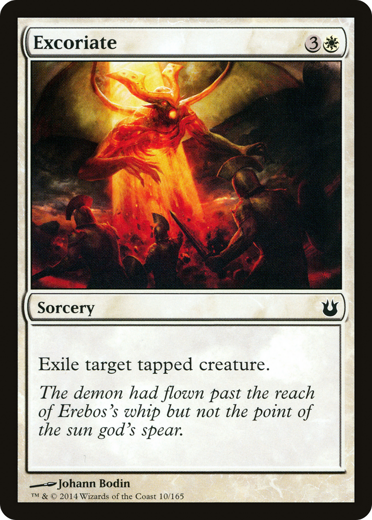 Excoriate (BNG-010) [Born of the Gods] Foil