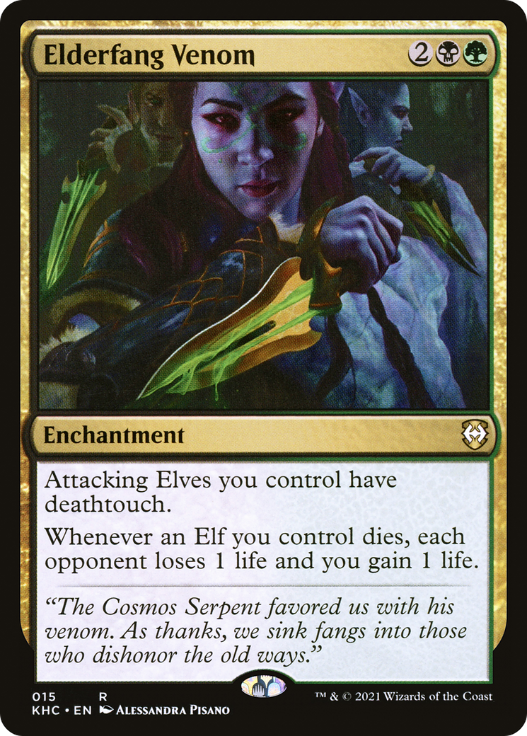 Elderfang Venom (KHC-015) [Kaldheim Commander]