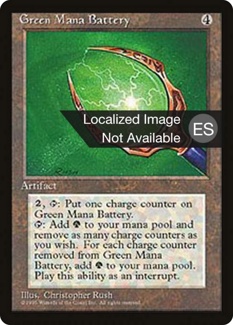 Green Mana Battery [Fourth Edition Foreign Black Border]