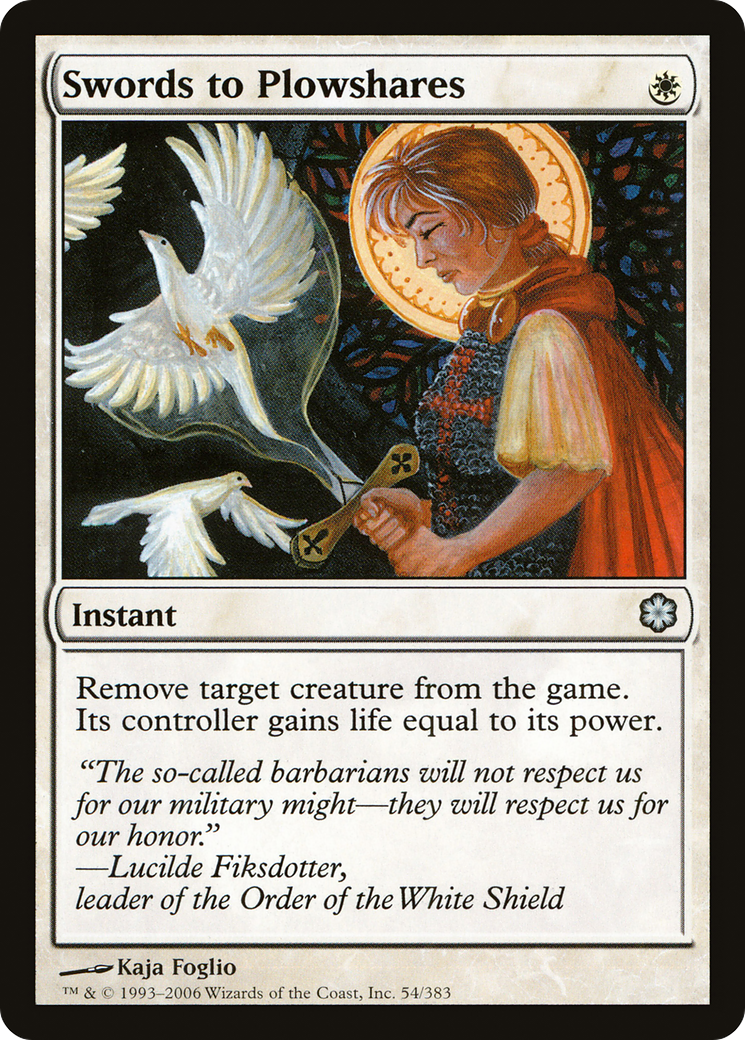 Swords to Plowshares (CTD-054) [Coldsnap Theme Decks]