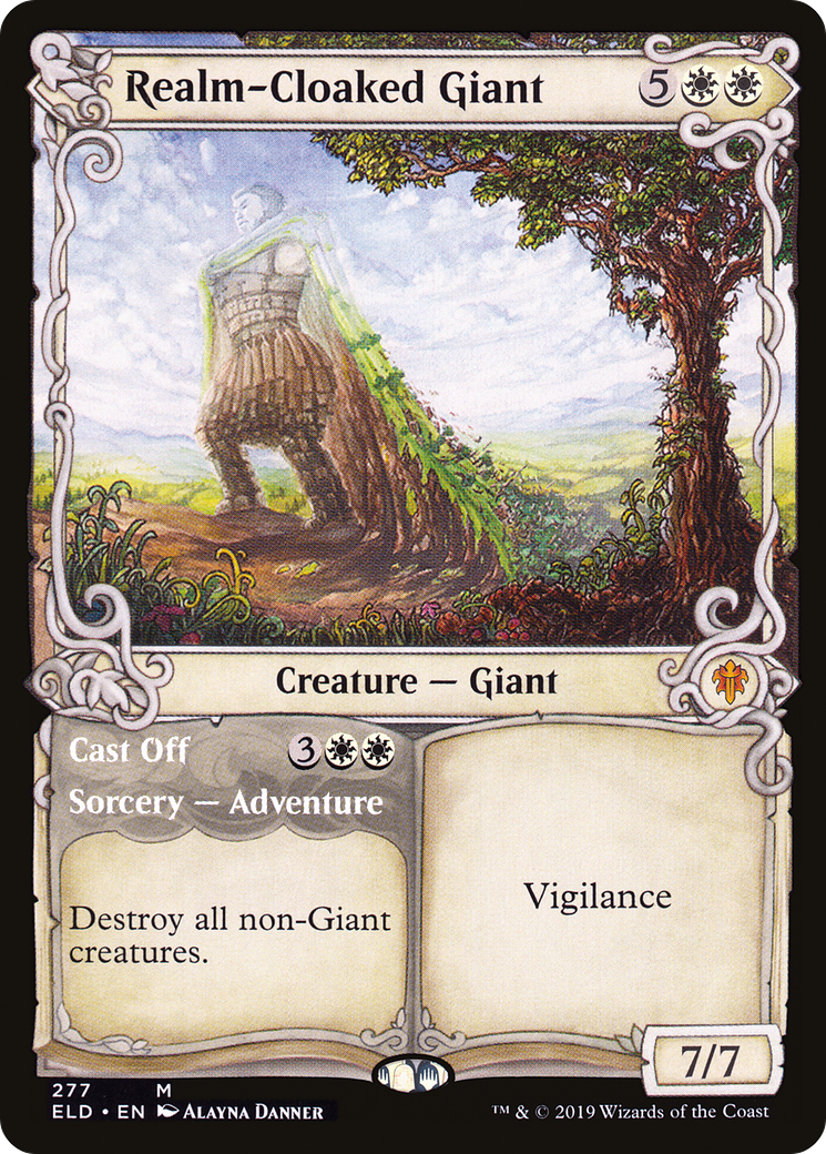 Realm-Cloaked Giant (Showcase) (ELD-277) [Throne of Eldraine] Foil