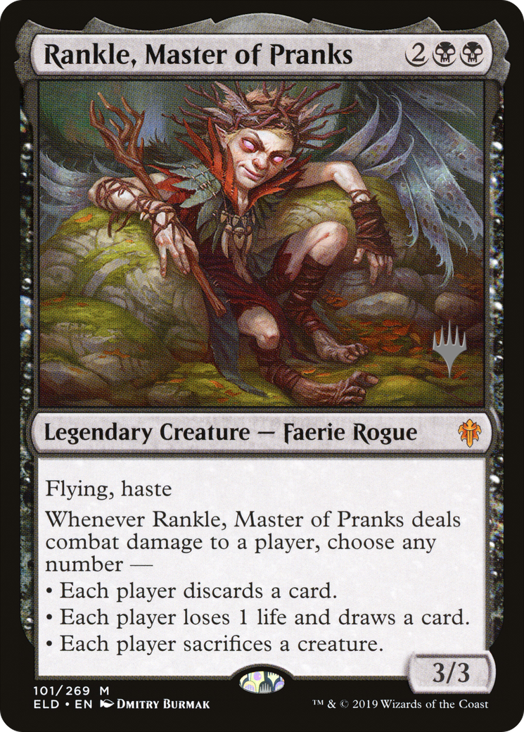 Rankle, Master of Pranks (PPELD-101) [Promo Pack: Throne of Eldraine Promos]