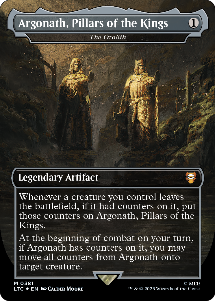 Argonath, Pillars of the Kings - The Ozolith (Surge Foil) (LTC-381) (Borderless) [Tales of Middle-earth Commander] Foil