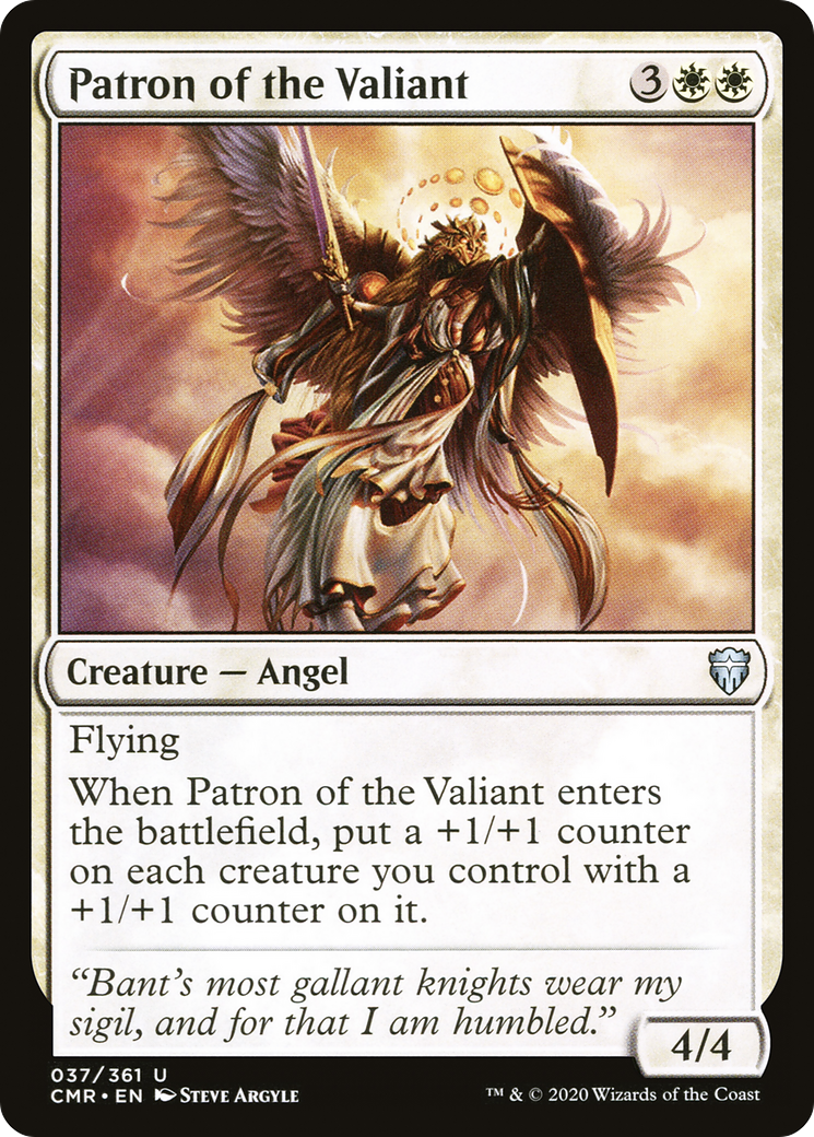 Patron of the Valiant (CMR-037) [Commander Legends] Foil