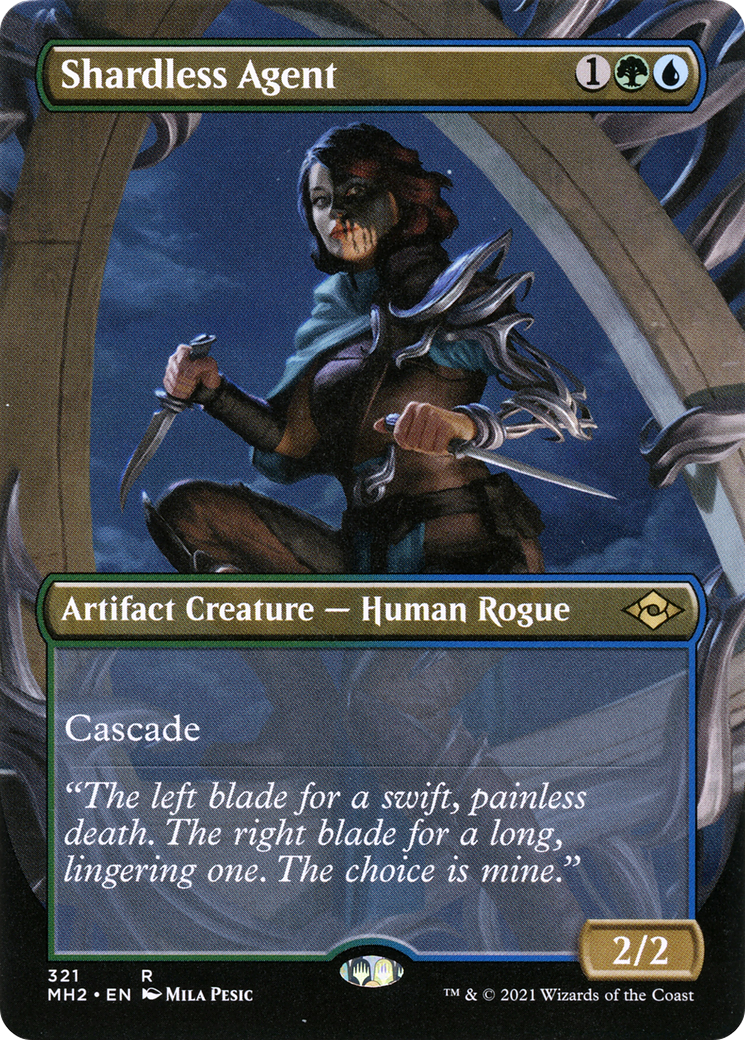 Shardless Agent (Borderless) (MH2-321) (Borderless) [Modern Horizons 2] Foil