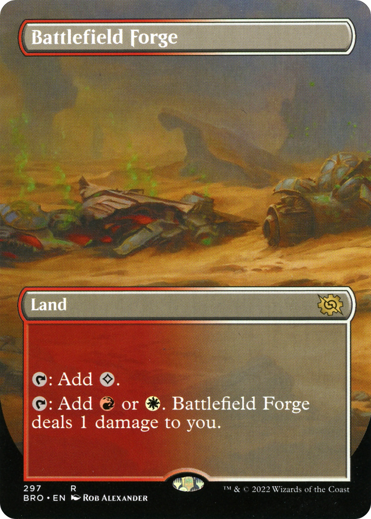 Battlefield Forge (Borderless) (BRO-297) [The Brothers' War] Foil
