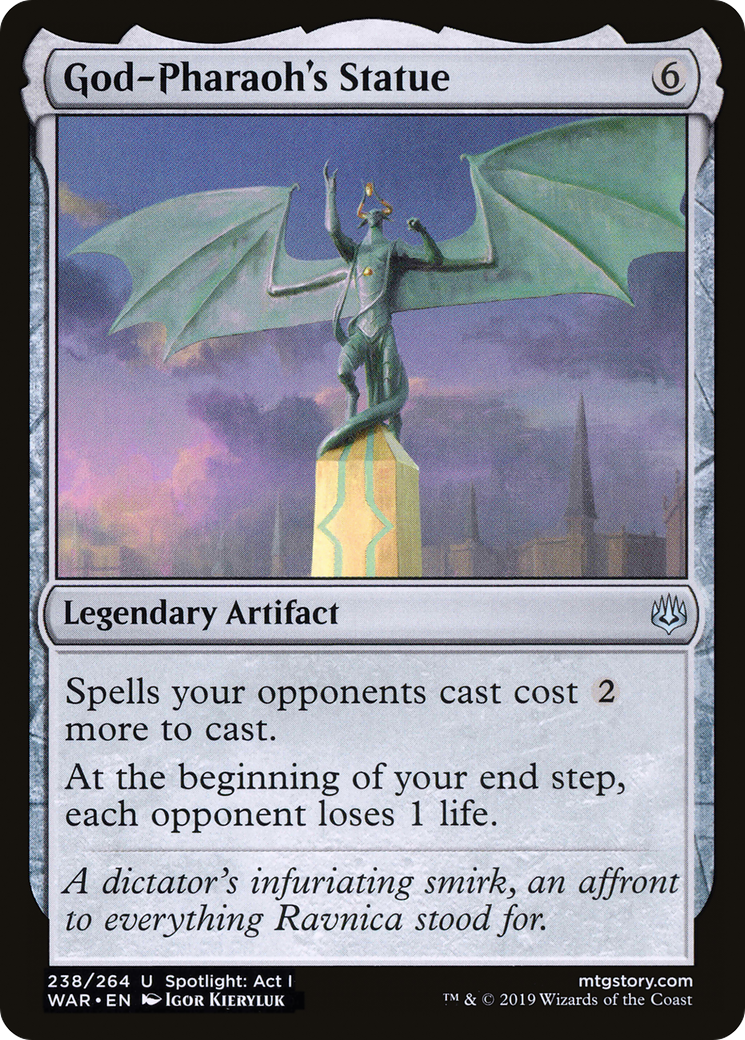 God-Pharaoh's Statue (WAR-238) [War of the Spark] Foil