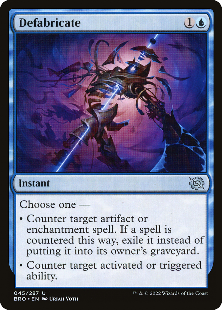 Defabricate (BRO-045) [The Brothers' War] Foil