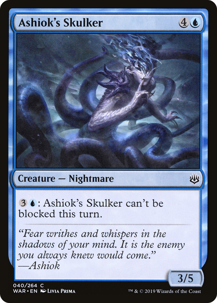 Ashiok's Skulker (WAR-040) [War of the Spark] Foil
