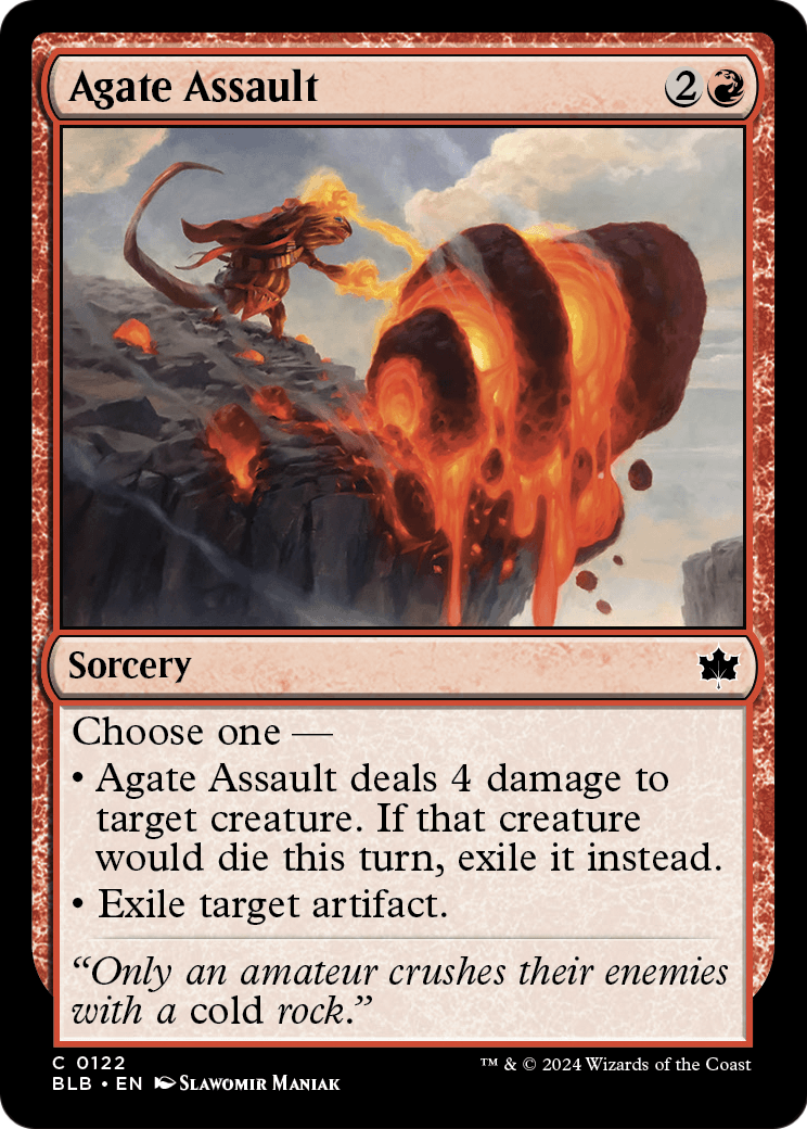 Agate Assault (BLB-122) [Bloomburrow] Foil