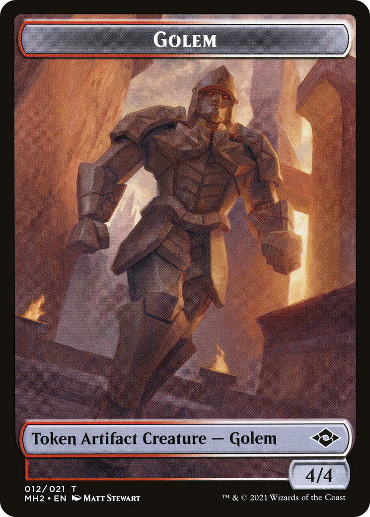 Golem (TMH2-012) [Modern Horizons 2 Tokens] Foil