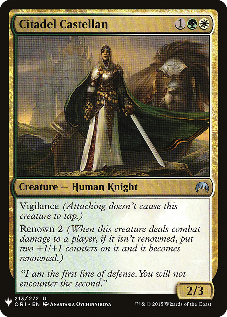 Citadel Castellan (LIST-ORI-213) [The List]