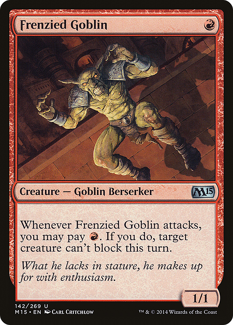 Frenzied Goblin (M15-142) [Magic 2015]