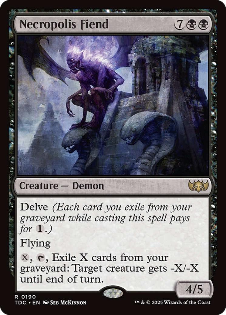 Necropolis Fiend (TDC-190) [Commander: Tarkir: Dragonstorm]