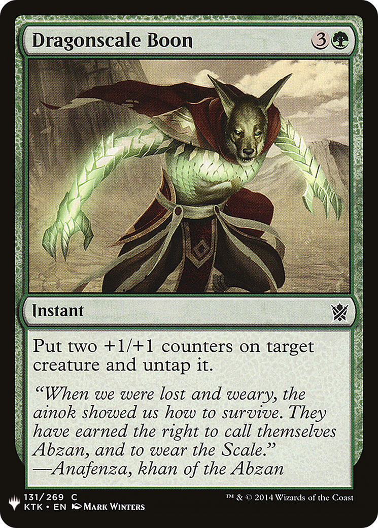 Dragonscale Boon (LIST-KTK-131) [The List]