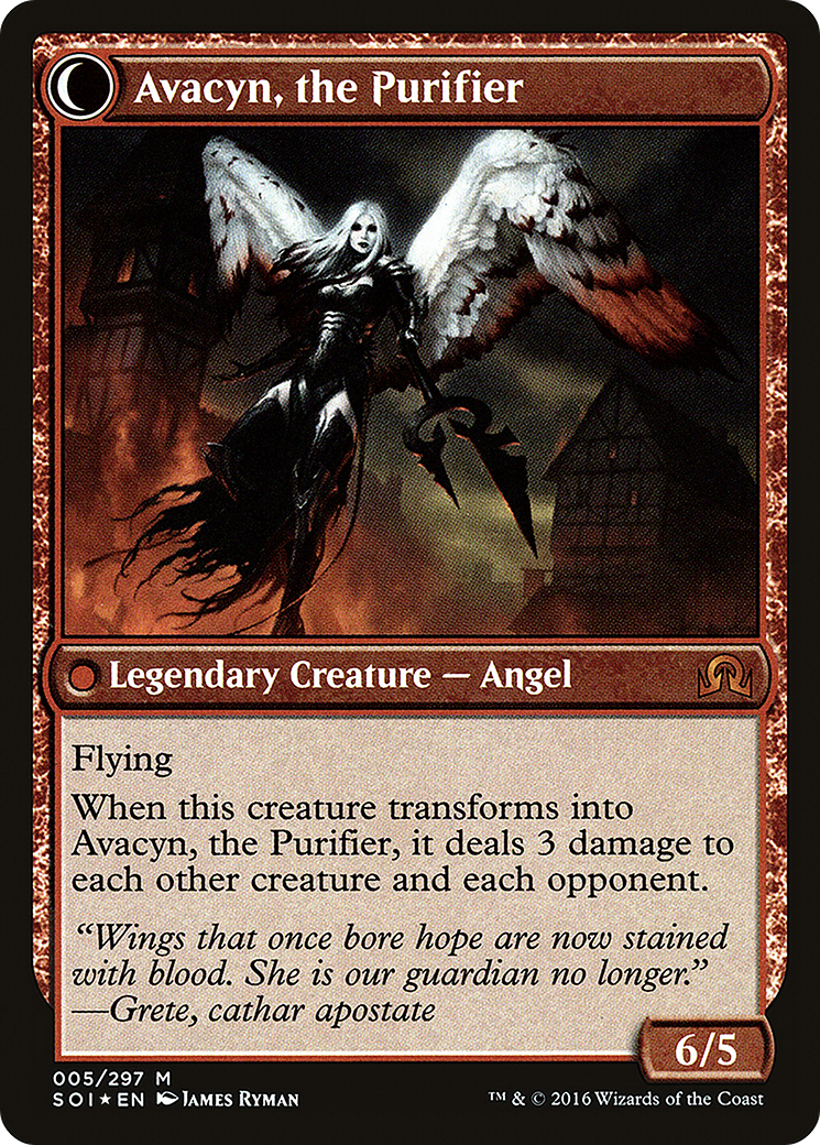 Archangel Avacyn (PRE-05S) [Shadows over Innistrad Promos] Foil