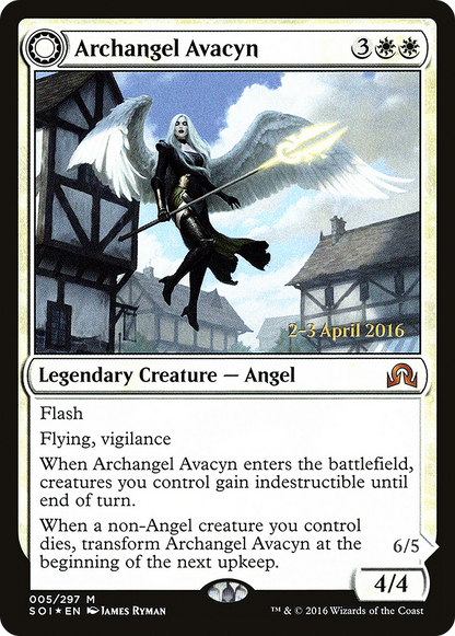 Archangel Avacyn (PRE-05S) [Shadows over Innistrad Promos] Foil