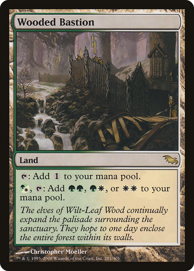 Wooded Bastion (SHM-281) [Shadowmoor] Foil