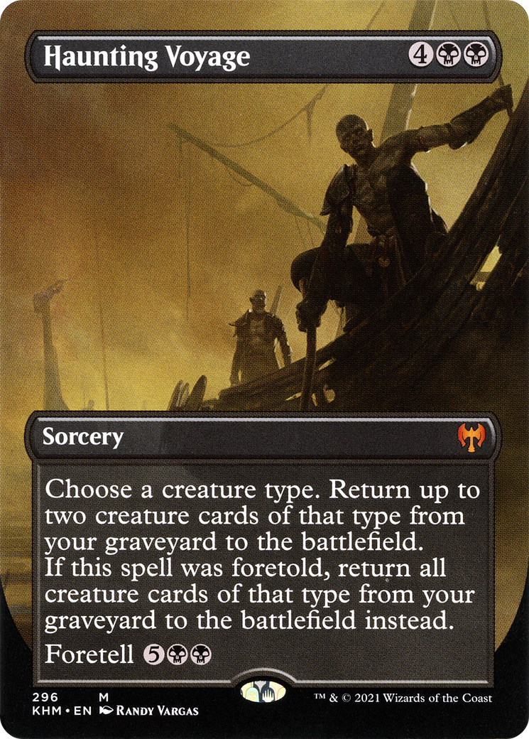 Haunting Voyage (Borderless) (KHM-296) [Kaldheim] Foil