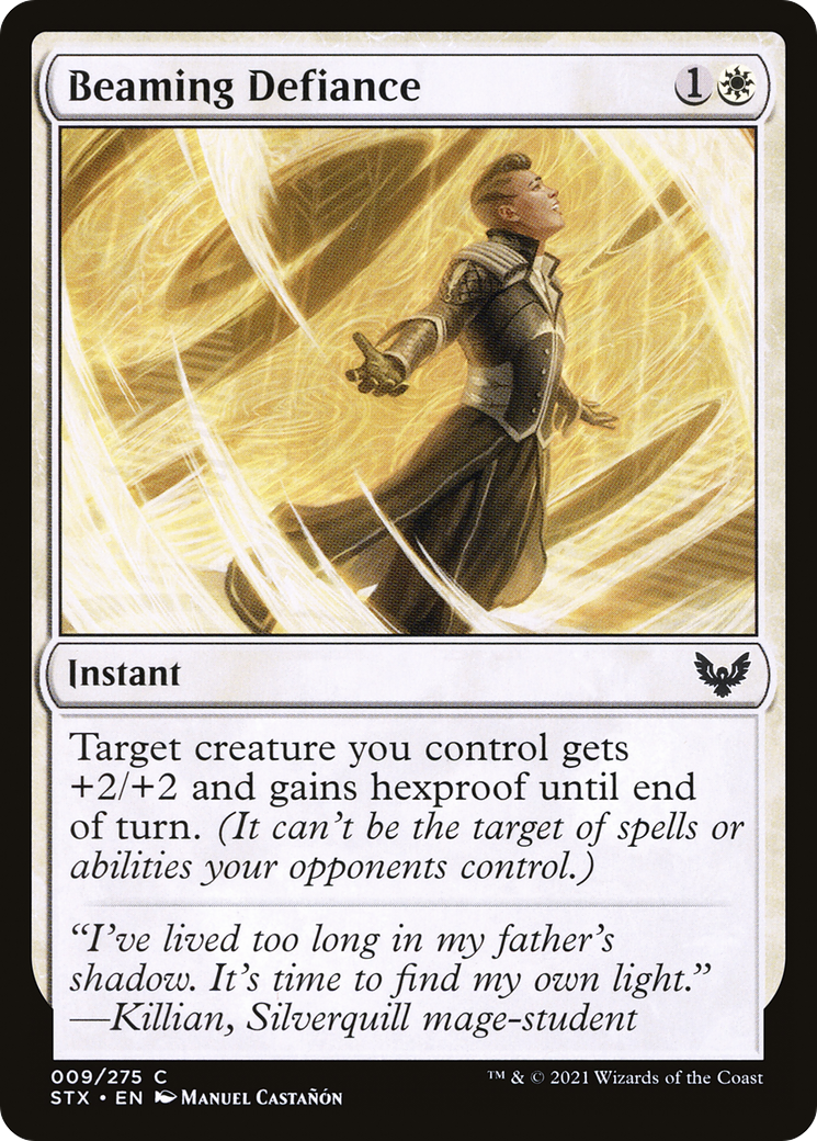 Beaming Defiance (STX-009) [Strixhaven: School of Mages]