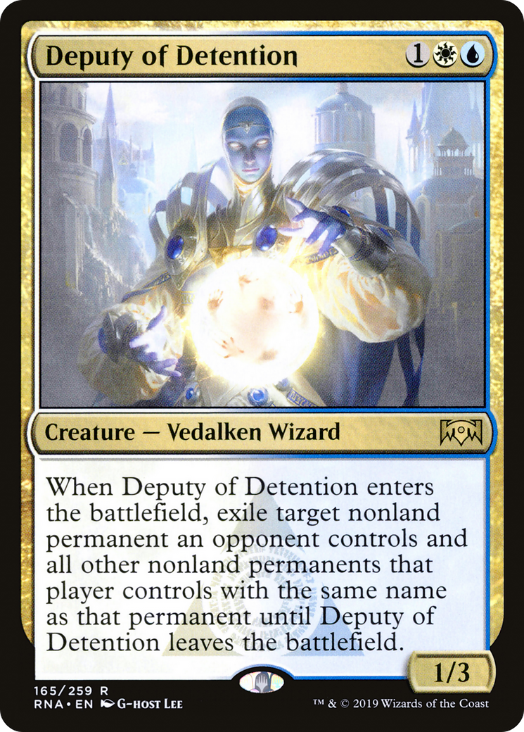 Deputy of Detention (RNA-165) [Ravnica Allegiance]