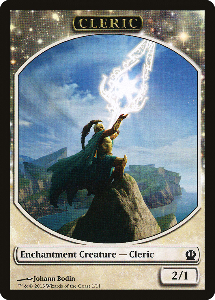 Cleric Token (THS-001) [Theros Tokens]