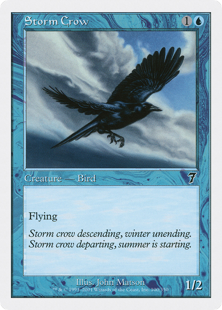 Storm Crow (7ED-100) [7th Edition] Foil