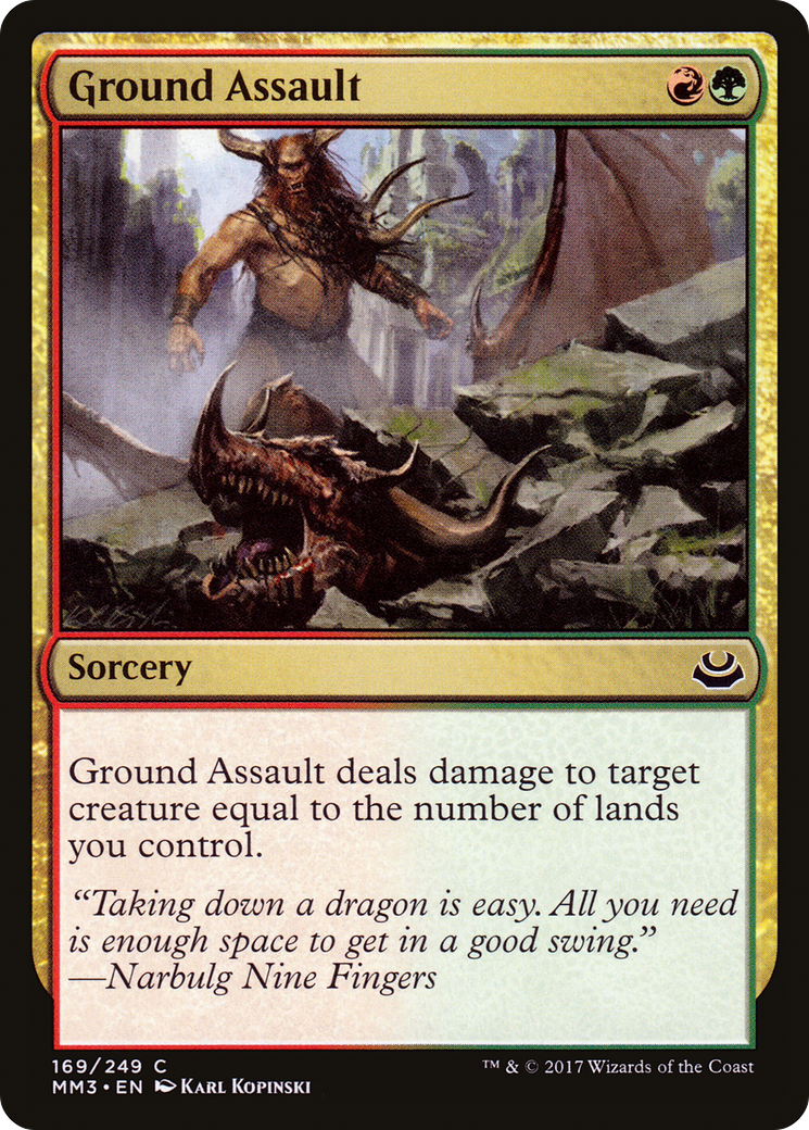 Ground Assault (MM3-169) [Modern Masters 2017] Foil